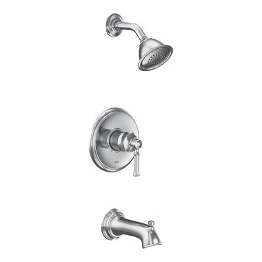 Click here to see Moen UT2183EP Moen Dartmoor M-Core 2-Series Tub/Shower Faucet, 1.75 GPM, 1-Function, Single Lever Handle, Eco-Performance, Chrome - UT2183EP