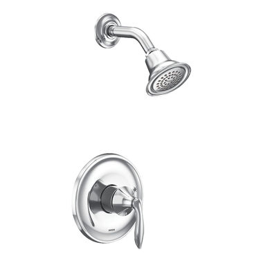 Click here to see Moen UT2132EP Moen Eva M-Core 2-Series Single-Handle Shower Faucet, One-Function, 1.75 GPM, Lever Handle, Eco-Performance, M-PACT, Chrome - UT2132EP