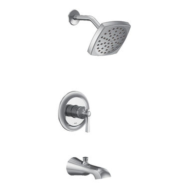 Click here to see Moen UTS2913EP Moen Flara M-Core 2-Series Tub/Shower Faucet with 1.75 GPM Rainshower, 1-Function, Single Lever Handle, M-PACT, Immersion, Chrome - UTS2913EP