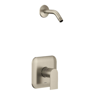 Click here to see Moen UT2472NHBN Moen Genta LX M-Core 2-Series Single-Handle Shower Faucet, Lever Handle, Less Showerhead, Brushed Nickel - UT2472NHBN
