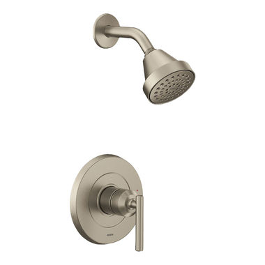 Click here to see Moen UT2902EPBN Moen Gibson M-Core 2-Series Single-Handle Shower Faucet, One-Function, 1.75 GPM, Lever Handle, Eco-Performance, M-PACT, Brushed Nickel - UT2902EPBN