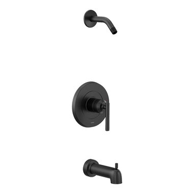 Click here to see Moen UT2903NHBL Moen Gibson M-Core 2-Series Tub/Shower Faucet, M-PACT, Single Lever Handle, Less Showerhead, Matte Black - UT2903NHBL