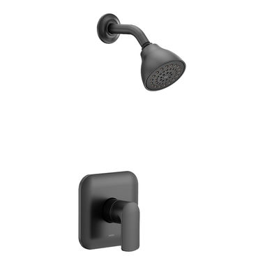 Click here to see Moen UT2812EPBL Moen Rizon M-Core 2-Series Single-Handle Shower Faucet, One-Function, 1.75 GPM, Lever Handle, Eco-Performance, M-PACT, Matte Black - UT2812EPBL