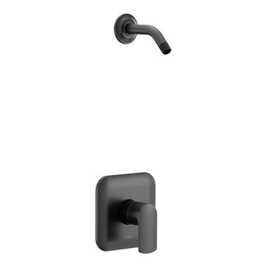 Click here to see Moen UT2812NHBL Moen Rizon M-Core 2-Series Single-Handle Shower Faucet, Lever Handle, M-PACT, Less Showerhead, Matte Black - UT2812NHBL