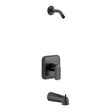 Click here to see Moen UT2813NHBL Moen Rizon M-Core 2-Series Tub/Shower Faucet, Single Lever Handle, M-PACT, Matte Black - UT2813NHBL
