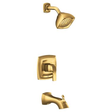Click here to see Moen UT2693EPBG Moen Voss M-Core 2-Series Tub/Shower Faucet, 1.75 GPM, 1-Function, Single Lever Handle, M-PACT, Eco-Performance, Brushed Gold - UT2693EPBG
