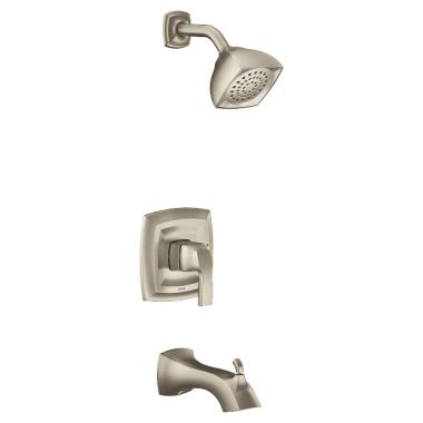 Click here to see Moen UT2693EPBN Moen Voss M-Core 2-Series Tub/Shower Faucet, 1.75 GPM, 1-Function, Single Lever Handle, M-PACT, Eco-Performance, Brushed Nickel - UT2693EPBN