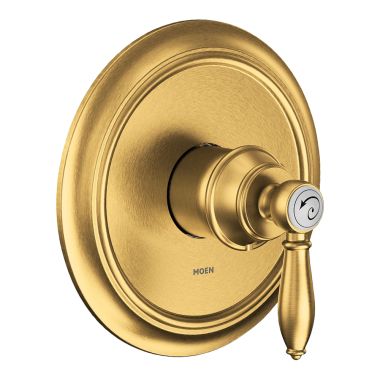 Click here to see Moen UTS23210BG Moen Weymouth M-CORE 2-Series Valve Trim, Lever Handle, Brushed Gold - UTS23210BG