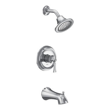 Click here to see Moen UT24503EP Moen Wynford M-CORE 2-Series Tub/Shower Faucet, 1.75 GPM, 1-Function, Single Lever Handle, M-PACT, Chrome - UT24503EP