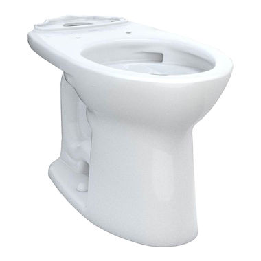 Click here to see Toto C776CEFG#01 TOTO Drake Elongated Universal Height Toilet Bowl with CeFiONtect, Cotton White - C776CEFG#01