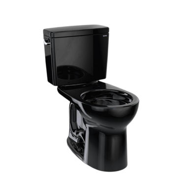 Click here to see Toto CST775CEF#51 TOTO 21 Drake Round Two-Piece Toilet, 1.28 GPF, Ebony - CST775CEF#51