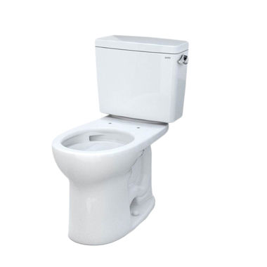 Click here to see Toto CST775CEFRG#01 TOTO 21 Drake Round Two-Piece Toilet, 1.28 GPF, Cotton White - CST775CEFRG#01