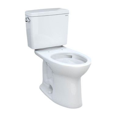 Click here to see Toto CST776CSFG.10#01 TOTO 21 Drake Universal Height Two-Piece Elongated Toilet, TORNADO FLUSH, CEFIONTECT, 1.6 GPF, 10