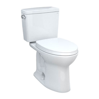 Click here to see Toto MS776124CSFG.10#01 TOTO MS776124CSFG.10#01 21 DRAKE Elongated 1.6 gpf Universal Height Tornado Flush Toilet with CeFiONtect and 10