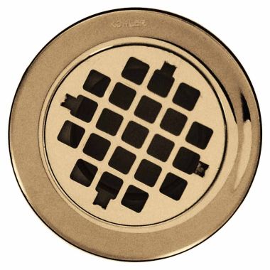 Click here to see Kohler 9132-2MB Kohler Shower Drain W/grid Strainer - Vibrant Brushed Moderne Brass (K-9132-2MB)