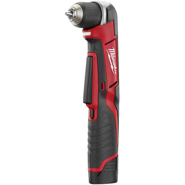 Click here to see Milwaukee 2415-21 M12 2415-21 Right Angle Cordless Drill/Driver Kit, 12 V, Li-Ion, 3/8 in Single Sleeve Chuck