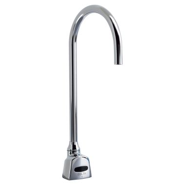 Click here to see Delta 1500T3370 Delta 1500T3370 TECK Electronic Deckmount Faucet, Hardwire, R5 Gooseneck, Laminar 1.5 gpm, Base Model