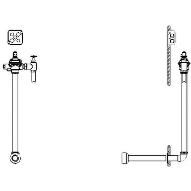 Click here to see Delta 1600T6204RI Delta Commercial 1600T6204RI Rough-in For Hard Wired Concealed Flush Valve
