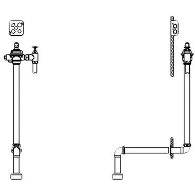 Click here to see Delta 1600T6304RI Delta Commercial 1600T6304RI Rough-in For Hard Wired Concealed Flush Valve