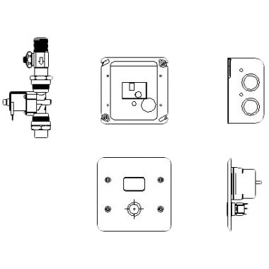 Click here to see Delta 1600T9006 Delta Commercial 1600T9006 Trim And Roughin Hardwire Valve For Washdown Urinals