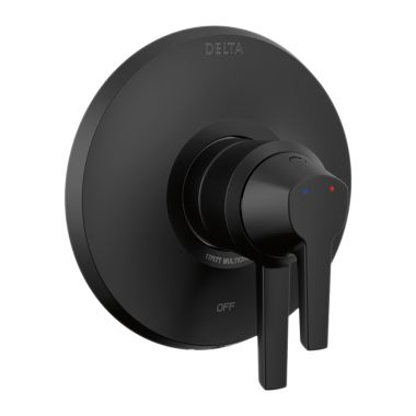 Click here to see Delta T17072-BL Delta Galeon Monitor 17 Series Two-Handle Valve Trim, Lever Handles, Matte Black - T17072-BL