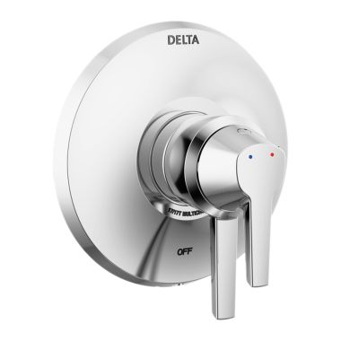 Click here to see Delta T17072-PR Delta Galeon Monitor 17 Series Two-Handle Valve Trim, Lever Handles, Lumicoat Polished Chrome - T17072-PR
