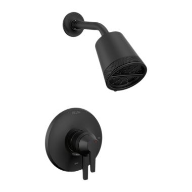 Click here to see Delta T17271-BL Delta Galeon Monitor 17 Series Two-Handle Shower Faucet with Volume Control, 3-Setting, 1.75 GPM, Touch-Clean, Lever Handles, Matte Black - T17271-BL