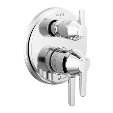 Click here to see Delta T27971-PR Delta Galeon Monitor 17 Series Two-Handle Valve Trim w/ 6-Function Diverter, Lever Handles, Polished Chrome - T27971-PR