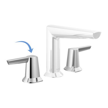 Click here to see Delta RP101730BL Delta RP101730BL Galeon Two-Handle Widespread Lavatory Handle Kit, Matte Black