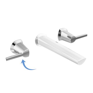 Click here to see Delta RP101733BL Delta Galeon Two-Handle Widespread Lavatory Handle Kit, ADA, Matte Black - RP101733BL 