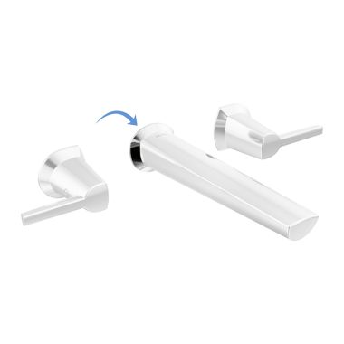 Click here to see Delta RP101736BL Delta RP101736BL Galeon Wall-Mount Lavatory Escutcheon & Gasket, Matte Black