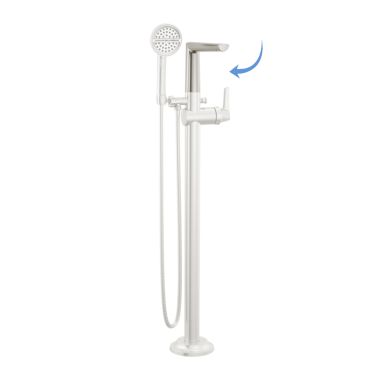 Click here to see Delta RP101756SSPR Delta RP101756SSPR Galeon Floor Mount Tub Filler Spout, Stainless