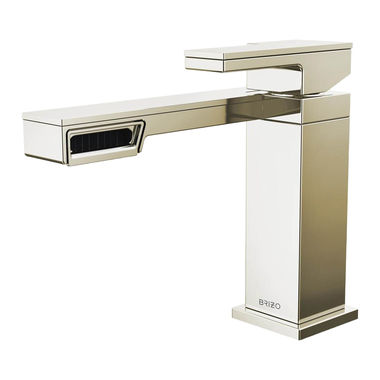 Click here to see Brizo 65022LF-PN Brizo Frank Lloyd Wright Single-Handle Deck-Mount Brilliance Polished Nickel Lavatory Faucet, 1.2 GPM, Single-Hole, Ceramic Disk Cartridge - 65022LF-PN