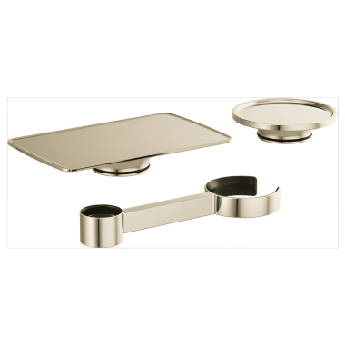 Click here to see Brizo 695506-PN Brizo Kintsu Tub Filler Accessory Kit with Wine Glass Holder, 7-1/4