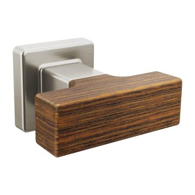 Click here to see Brizo 699222-NKTK Brizo Frank Lloyd Wright Drawer Knob, Metal Construction, Brilliance Luxe Nickel/Teak Wood - 699222-NKTK