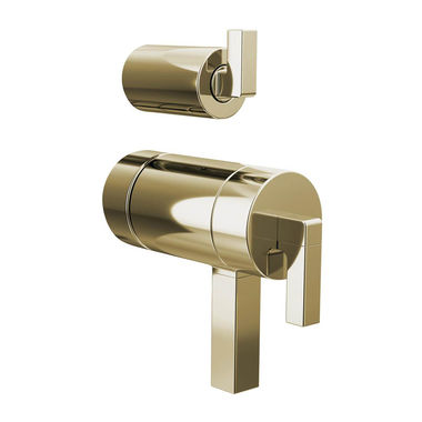 Click here to see Brizo HL7522-PN Brizo Polished Nickel Thermostatic Integrated Diverter Valve Lever Handle Kit, Frank Lloyd Wright - HL7522-PN