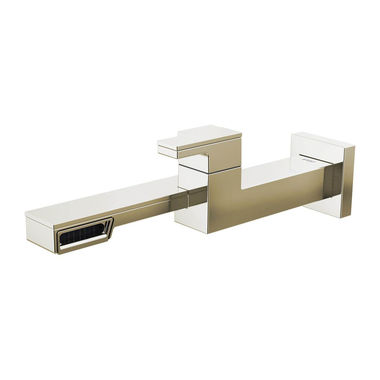Click here to see Brizo T65722LF-PN Brizo Frank Lloyd Wright One-Handle Wall-Mount Brilliance Polished Nickel Bathroom Faucet with Side Spout Laminar Flow, Single-Hole, 1.2 GPM - T65722LF-PN