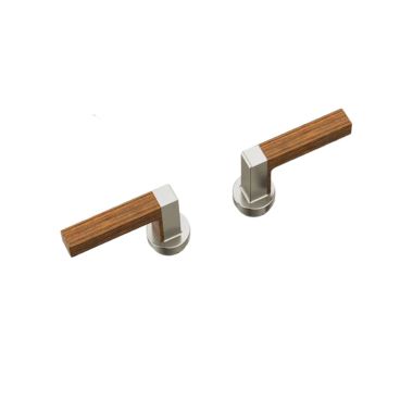 Click here to see Brizo RP101835NKTK Brizo Luxe Nickel/Teak Lever Handle Kit, Frank Lloyd Wright Collection - RP101835NKTK 