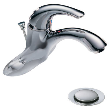 Click here to see Delta 22C301 Delta 22C301 Tech Single Control Cast Centerset Lavatory Faucet, Metal Pop-Up, Vandal-Resistant Aerator Outlet, Chrome