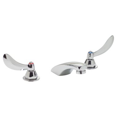 Click here to see Delta 23C324 Delta 23C324 TECK Widespread Lavatory Faucet, Cast Spout, Blade w/ Sanitary Hood, No Pop-Up, VR Laminar, Chrome