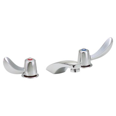 Click here to see Delta 23C332 Delta 23C332 TECK Widespread Lavatory Faucet, Cast Spout, Hooded Blade, No Pop-Up, VR Aerator, Chrome