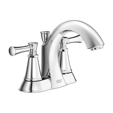 Click here to see  7022201.002 American Standard Chancellor Two-Handle Centerset Polished Chrome Bathroom Faucet with Speed Connect Drain, 1.2 GPM, Lever Handle, Lead-Free - 7022201.002