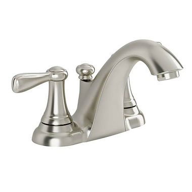 Click here to see  7764SF American Standard Marquette Two-Handle Centerset Satin Nickel Bathroom Faucet with Speed Connect Drain, 1.5 GPM, Lever Handles, Lead-Free - 7764SF