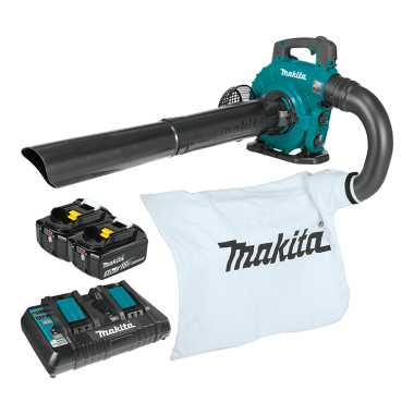 Click here to see Makita XBU04PTV Makita 36V (18V x2) LXT 5Ah Lithium-Ion Brushless Blower Kit with Vacuum Attachment Kit -XBU04PTV 