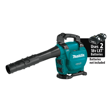 Click here to see Makita XBU04Z Makita 36V (18V x2) LXT Brushless Blower with 3-Stage Telescoping Blower Nozzle, 473 CFM, and 120 MPH, Tool Only - XBU04Z 
