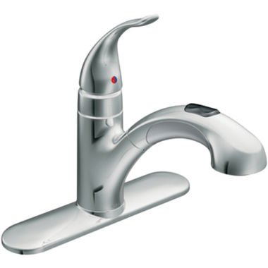 Click here to see Moen 67315C Moen Integra Single Handle Pull-Out Low Arc Kitchen Faucet, Chrome - 67315C
