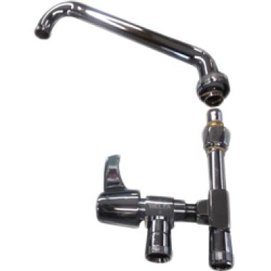 Click here to see Delta 55T1090 Delta 55T1090 Add-On Faucet w/ 8-Inch Tubular Swing Spout for Pre-Rinse, VR Aerator, 1.5 gpm