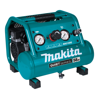 Click here to see Makita MAC100Q Makita Quiet Series Electric Air Compressor, 1/2 HP, 1 Gallon Compact, Oil‑Free - MAC100Q