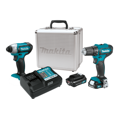Click here to see Makita CT232RX Makita 12V MAX Lithium‑Ion CXT 2.0Ah Cordless Impact Driver and Driver-Drill, 2‑Piece Combo Kit - CT232RX 