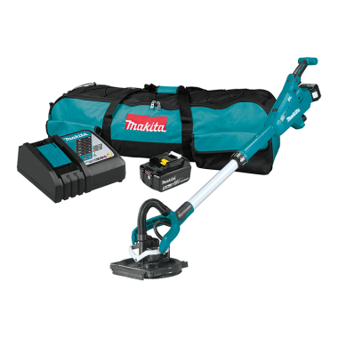 Click here to see Makita XLS01T Makita 18V LXT Lithium‑Ion 5.0Ah AWS-Capable XPT Brushless Cordless Drywall Sander Kit - XLS01T 